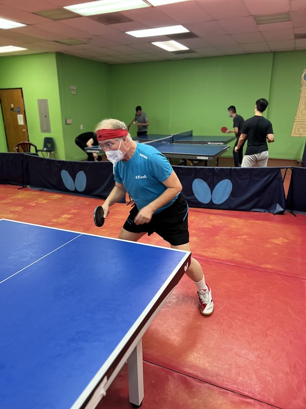Adult Table Tennis Classes and Lessons