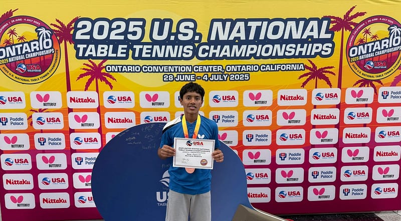 Mathew Wins Bronze in Under 1500 Rating Category