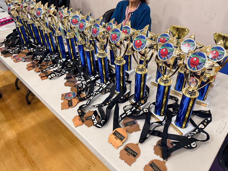 Trophies and medals to be won